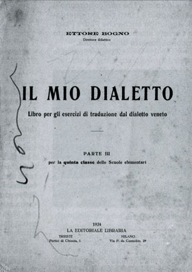 On documento del 1924, quando se partiva dal dialeto par inparare litalian.