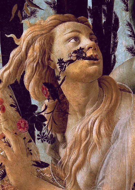 Na parola giusta la porta solievo, aiuto, sostegno e… primavera. (S. Botticelli, Primavera-particolare)